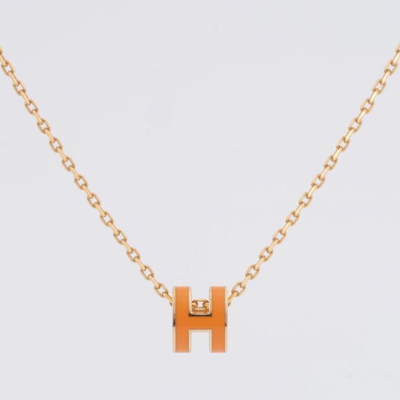 HERMES Orange Necklace - Picture 1 of 12